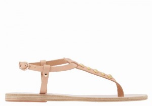 Beige Ancient Greek Sandals Lito Bee Women Back-Strap Sandals | JME3981KI