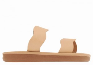 Beige Ancient Greek Sandals Little Kastos Soft Kids' Slide Sandals | UAY886TV