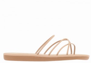 Beige Ancient Greek Sandals Pu Women Slide Sandals | TOE2324PE