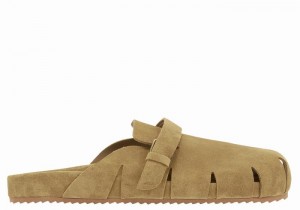 Green Ancient Greek Sandals Atlas Men Slippers | RVK8070WX