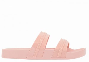 Pink Ancient Greek Sandals Meli Women Slide Sandals | MAF380XB