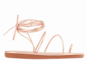 Rose Gold Ancient Greek Sandals Du Women Toe-Post Sandals | WNU520RL