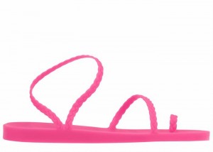 Rose Pink Ancient Greek Sandals Eleftheria Women Braided Sandals | SBH5242FM