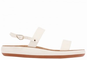 White Ancient Greek Sandals Clio Comfort Women Casual Sandals | UQL8235QY