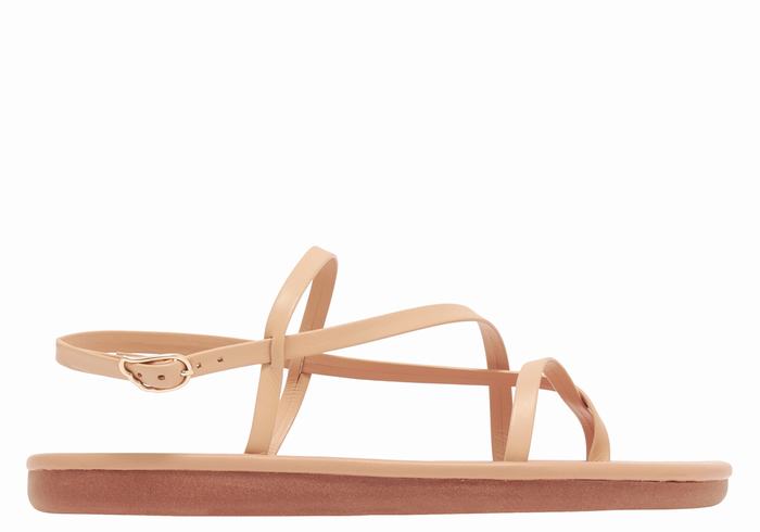 Beige Ancient Greek Sandals Alethea Women Back-Strap Sandals | XHF7322UZ