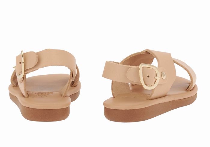 Beige Ancient Greek Sandals Little Atokos Soft Kids' Casual Sandals | LNM4916WU