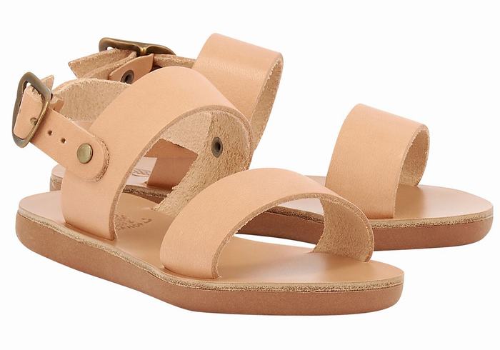 Beige Ancient Greek Sandals Little Clio Soft Kids' Casual Sandals | RMC9795XS