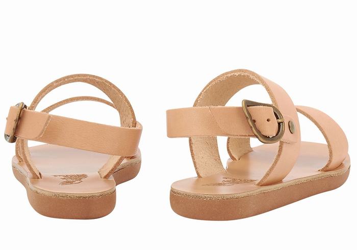 Beige Ancient Greek Sandals Little Clio Soft Kids' Casual Sandals | RMC9795XS