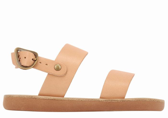 Beige Ancient Greek Sandals Little Clio Soft Kids\' Casual Sandals | RMC9795XS