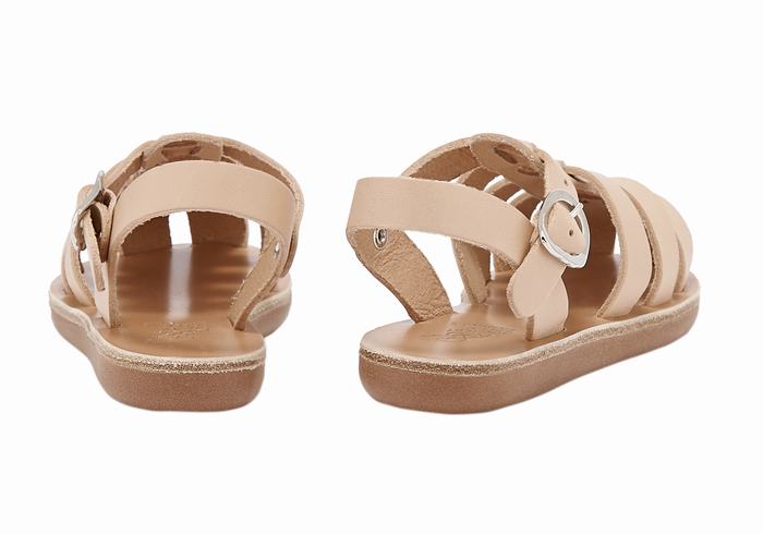 Beige Ancient Greek Sandals Little Ektoras Soft Kids' Fisherman Sandals | DZE9784CC