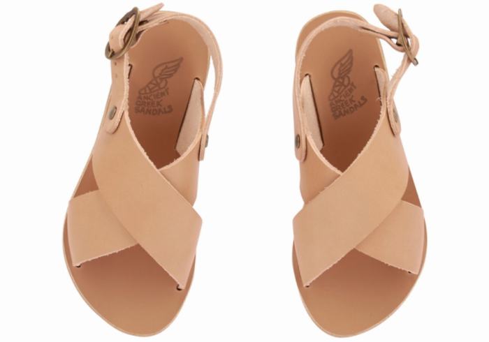 Beige Ancient Greek Sandals Little Maria Soft Kids' Casual Sandals | DCX8612TB