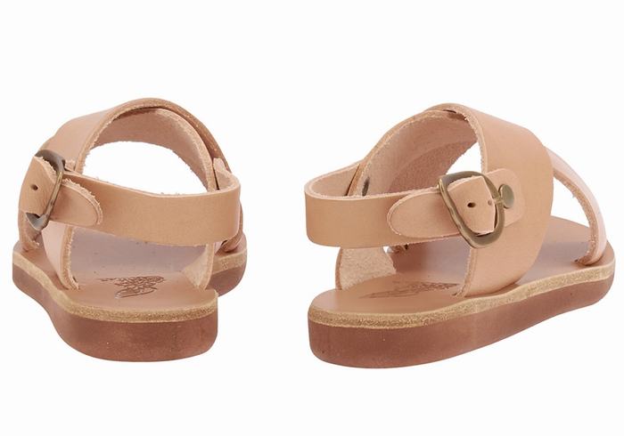 Beige Ancient Greek Sandals Little Maria Soft Kids' Casual Sandals | DCX8612TB