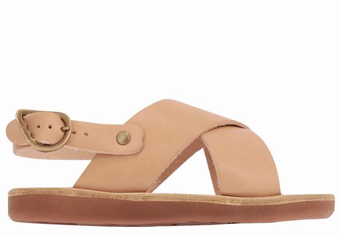 Beige Ancient Greek Sandals Little Maria Soft Kids\' Casual Sandals | DCX8612TB