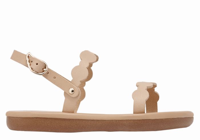 Beige Ancient Greek Sandals Little Orion Soft Kids\' Flat Sandals | HDV3099ZE