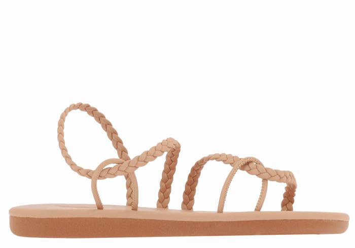 Beige Ancient Greek Sandals Maya Women Braided Sandals | UAP6987JT