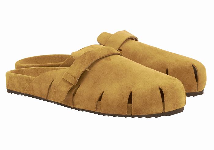 Brown Ancient Greek Sandals Atlas Men Slippers | MTK2975YJ