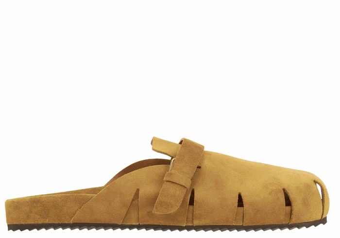 Brown Ancient Greek Sandals Atlas Men Slippers | MTK2975YJ