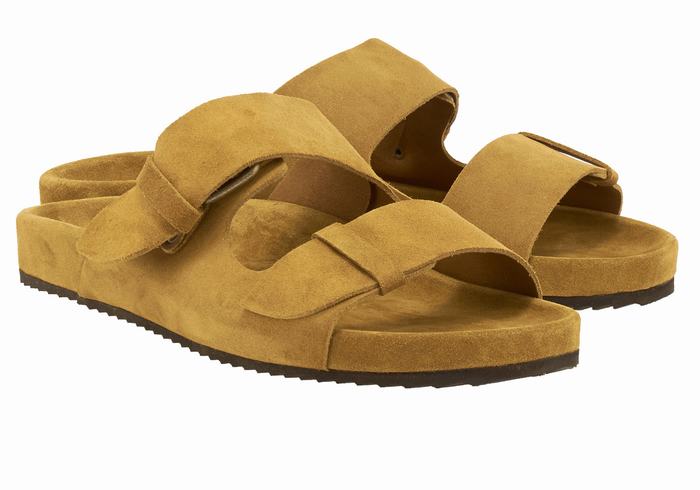 Brown Ancient Greek Sandals Diogenis Men Slippers | NLV2853KL