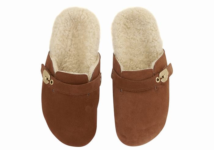 Coffee Ancient Greek Sandals Vasilitsa Women Slippers | BCE2848FG