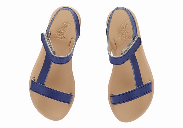 Dark Blue Ancient Greek Sandals Little Iasonas Soft Kids' Casual Sandals | ZDR2612TH