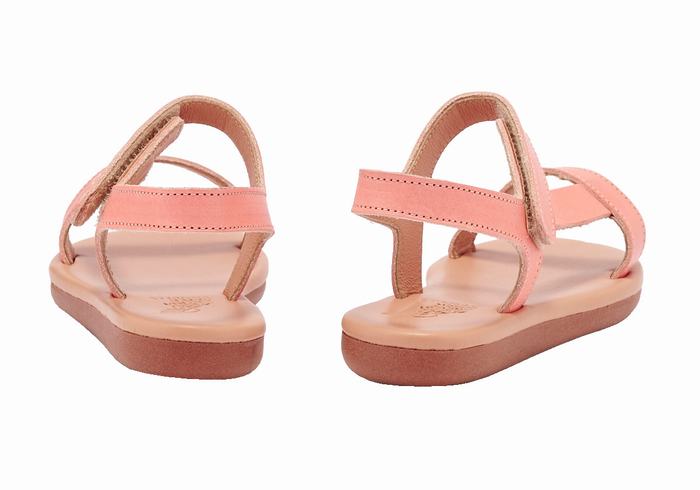 Pink Ancient Greek Sandals Little Iasonas Soft Kids' Casual Sandals | ZBT5399JE