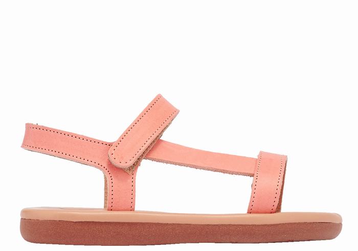 Pink Ancient Greek Sandals Little Iasonas Soft Kids\' Casual Sandals | ZBT5399JE