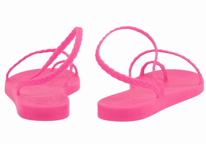 Rose Pink Ancient Greek Sandals Eleftheria Women Braided Sandals | SBH5242FM