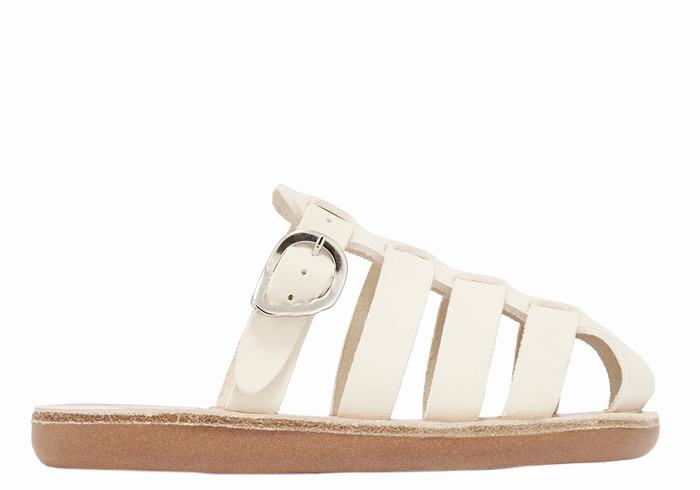 White Ancient Greek Sandals Little Cosmia Soft Kids\' Fisherman Sandals | NZG6485KE