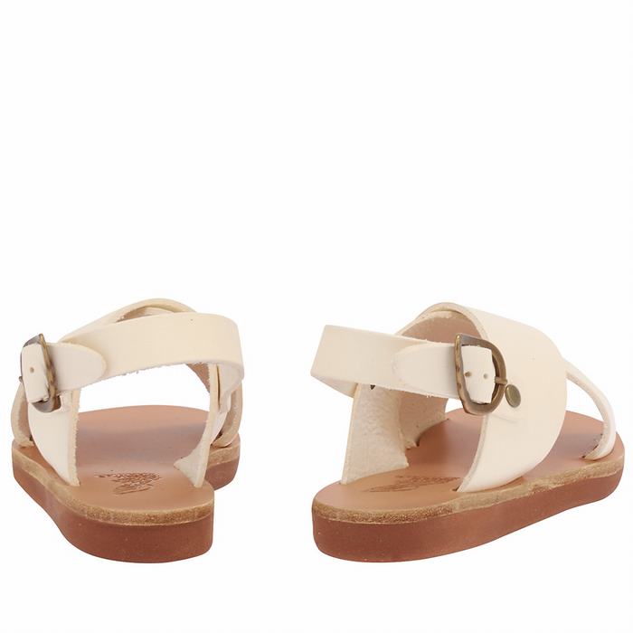 White Ancient Greek Sandals Little Maria Soft Kids' Casual Sandals | BSF6370OV