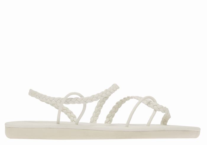 White Ancient Greek Sandals Maya Women Braided Sandals | KPP157WT