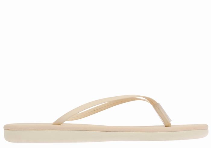 White Ancient Greek Sandals Saionara Women Flip Flops | IUZ6497VD