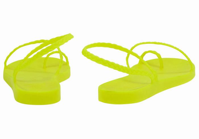 Yellow Ancient Greek Sandals Eleftheria Women Braided Sandals | IEL3880OR